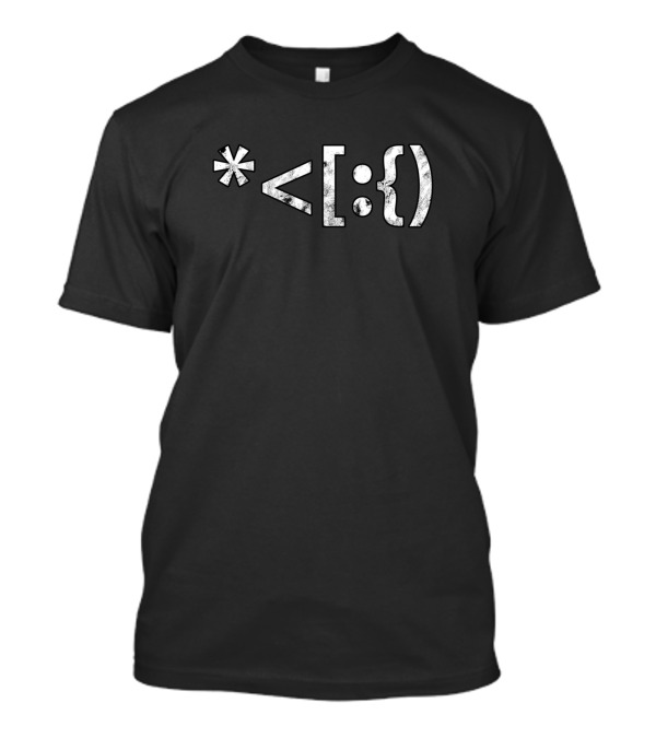 Santa Claus Face Emoticon Code T-Shirt