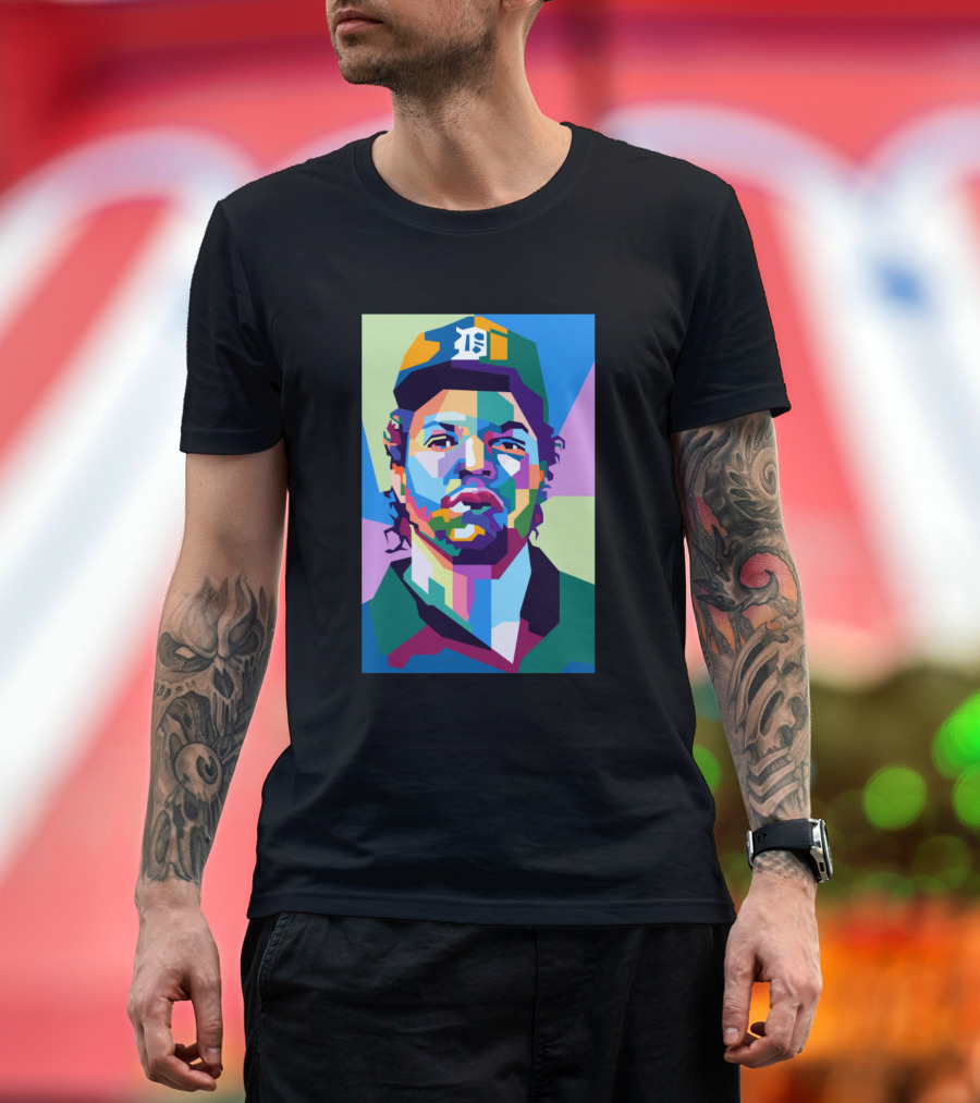 Best Quotes From Einstein WPAP Colorful MLB Detroit Tigers Player T-Shirt