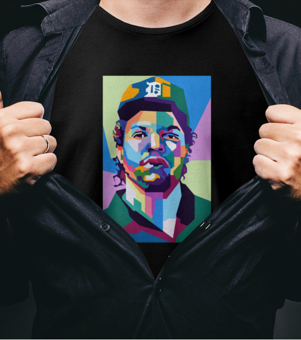 Best Quotes From Einstein WPAP Colorful MLB Detroit Tigers Player T-Shirt
