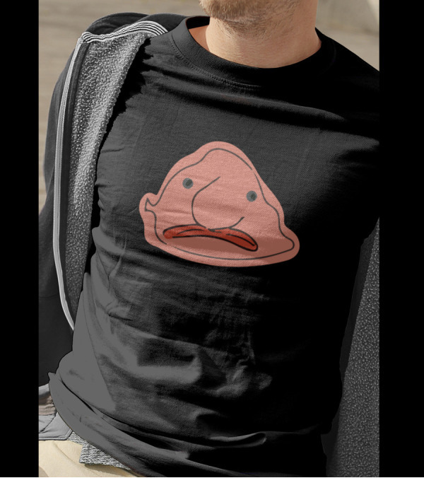 Blobfish Cartoon Face T-Shirt