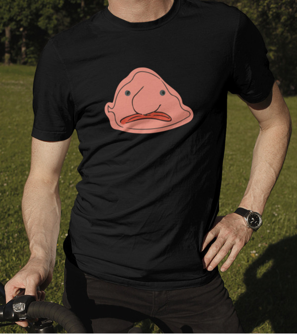 Blobfish Cartoon Face T-Shirt
