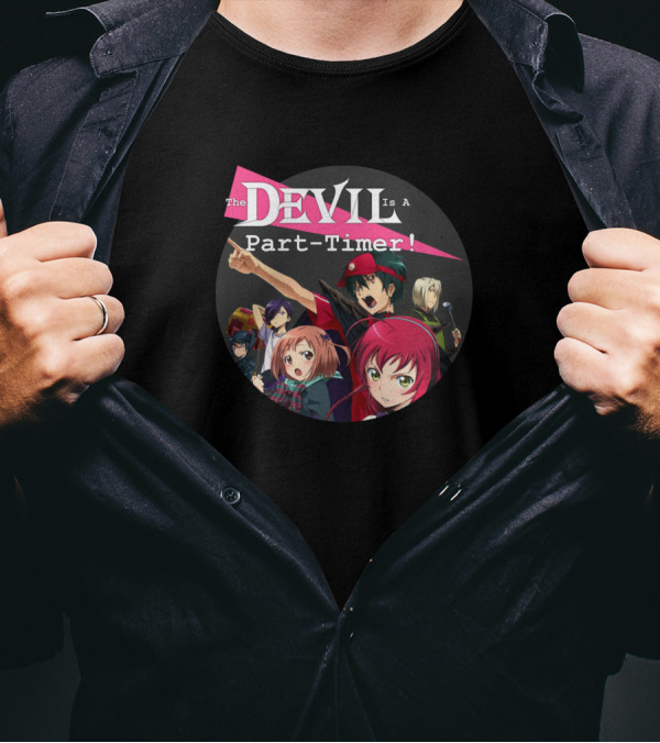 The Devil Is A Part Timer Characters Ensemble Cast Anime Series T-Shirt