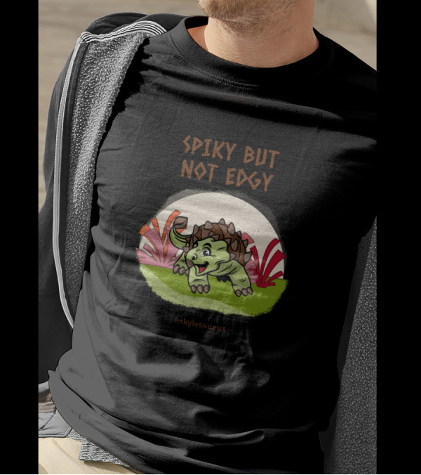 Spiky But Not Edgy Ankylosaurus T-Shirt