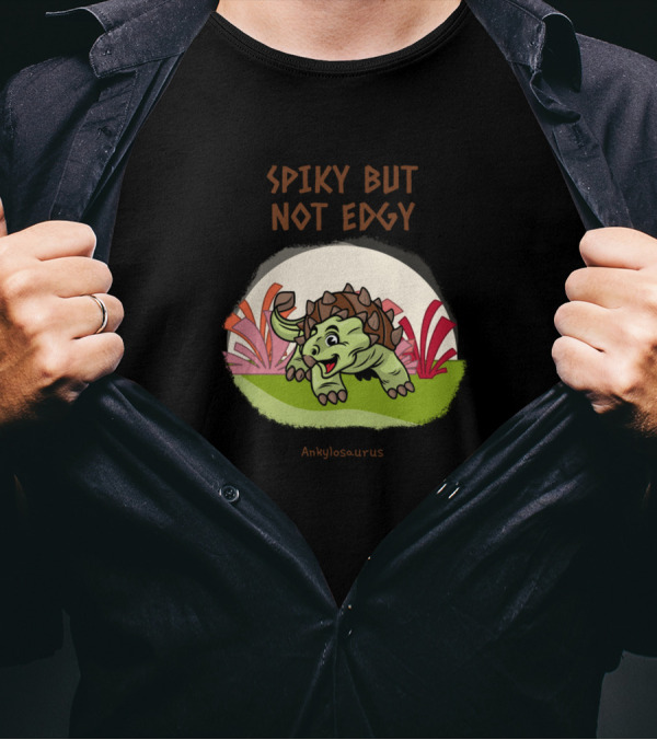 Spiky But Not Edgy Ankylosaurus T-Shirt