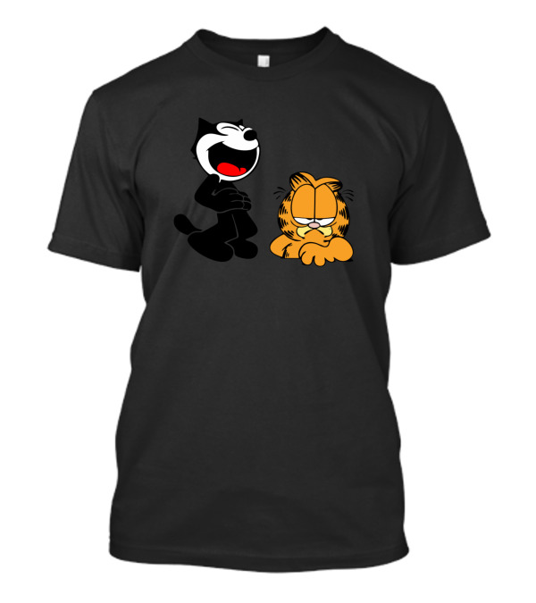 Felix Laughing With Garfield T-Shirt