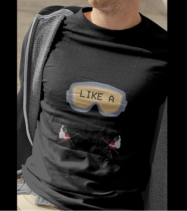 Ski Dad Like A Regular Dad Only Way Cooler Goggles And Skiers T-Shirt