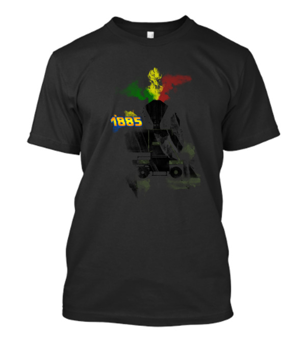 Back To The Future 1885 Train With Colorful Smoke Explosion T-Shirt