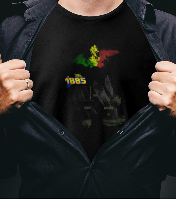 Back To The Future 1885 Train With Colorful Smoke Explosion T-Shirt