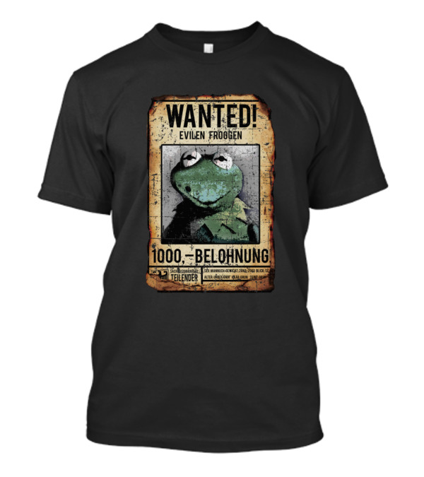 Wanted Poster Evilien Froogen 1000 Belohnung Muppets Most Wanted Of Constantine Distress T-Shirt