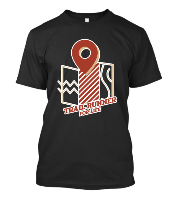 Trail Runner For Life Trail Running Map Symbol Collection T-Shirt