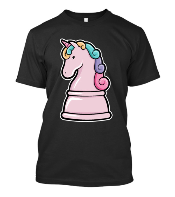 Unicorn Knight Horse Chess Piece Player T-Shirt