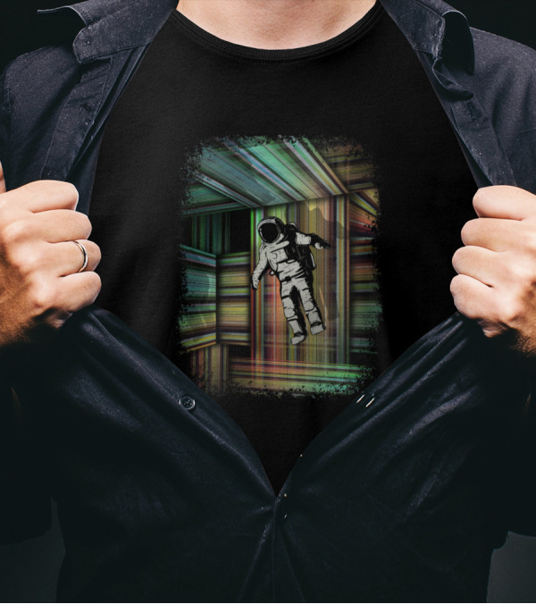 Science Trapped Astronaut In Multidimensional Time Warp T-Shirt