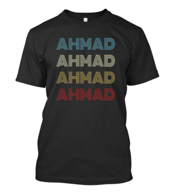 Ahmad Name Pride Retro T-Shirt