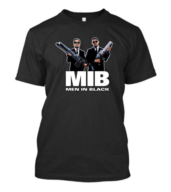 MIB Men In Black Agents Holding Weapons T-Shirt