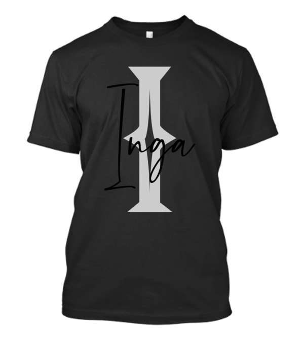 Inga Monogram Style Initial I With Cursive Overlay T-Shirt