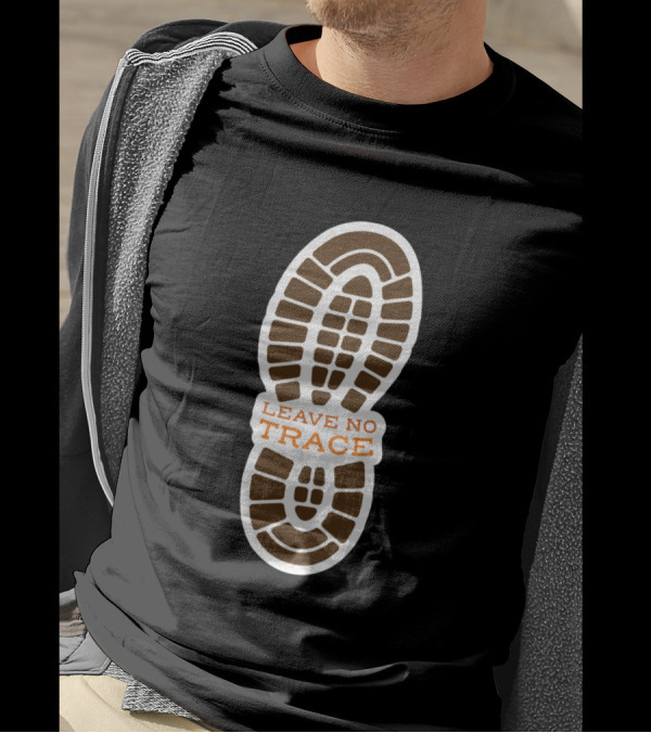 Leave No Trace Hiking Boot Print T-Shirt