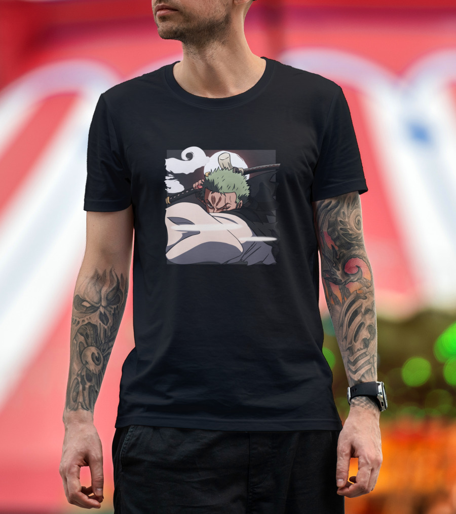 Roronoa Three Sword Style Night Battle T-Shirt