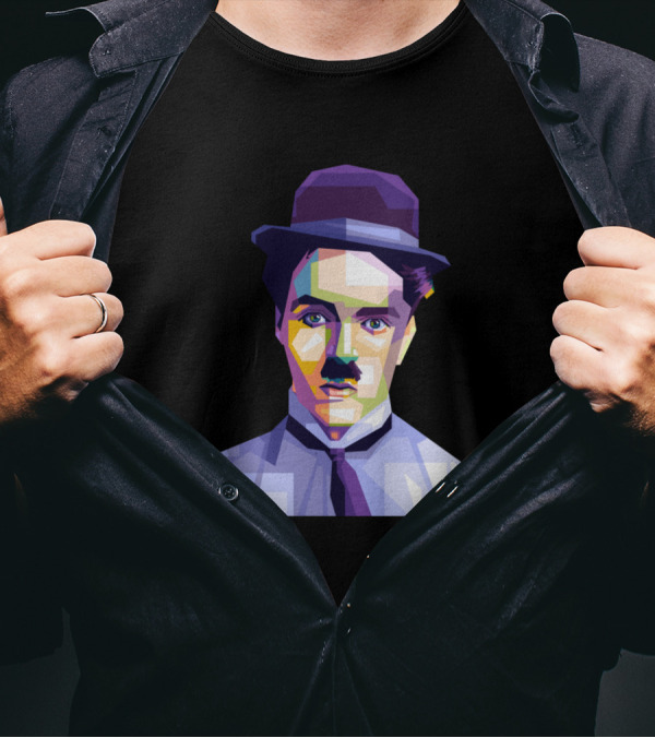 Charlie Chaplin Geometric Pop T-Shirt