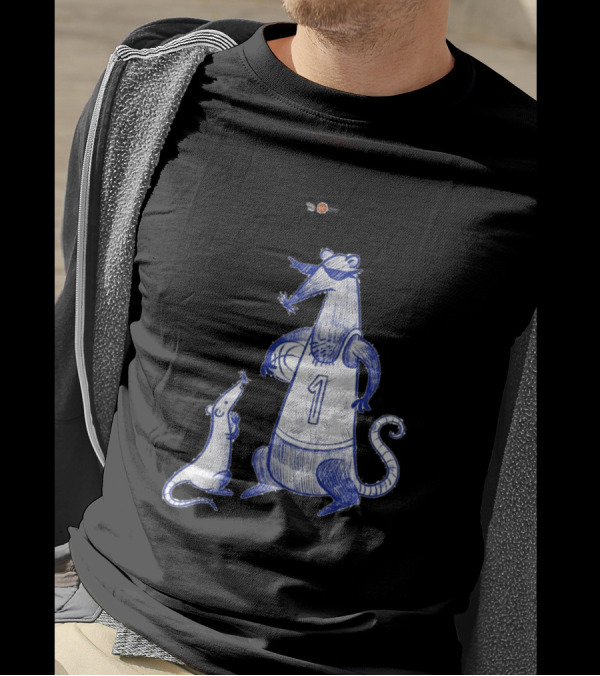 Good Exercise For Imagination Rats Playing Basketball T-Shirt
