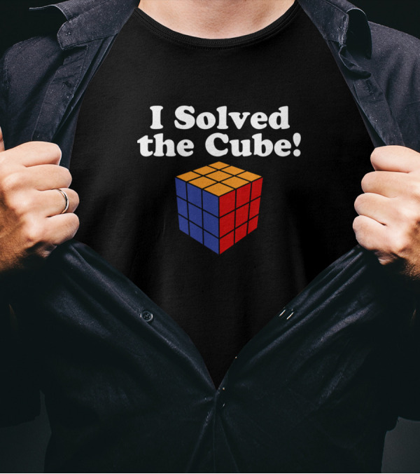 I Solved The Cube Aesthetic I Solved The Cube T-Shirt