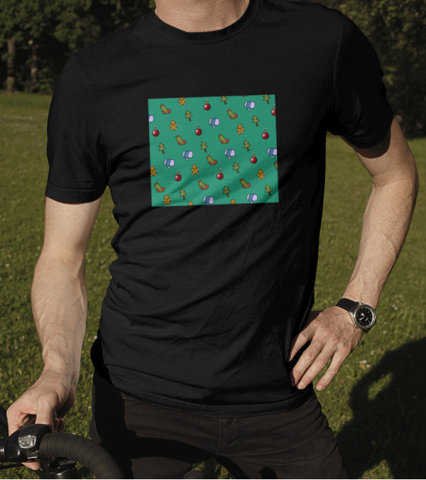 Christmas Tree Glove Cookie Ball Snow T-Shirt