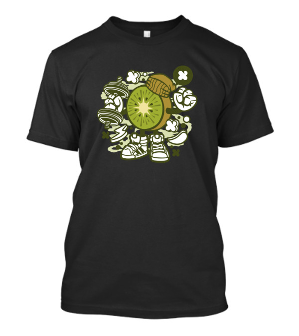 Kiwi Style Pop Culture And Animated Comics Character Elements T-Shirt