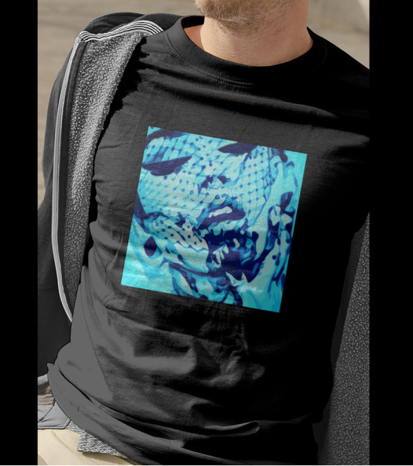 Netted Blue Face T-Shirt