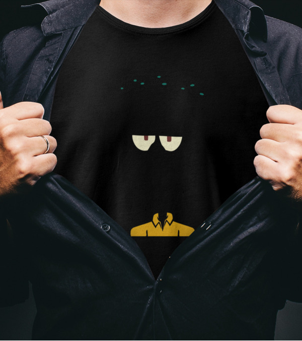 SpongeBob SquarePants Squidward Facial Expression T-Shirt