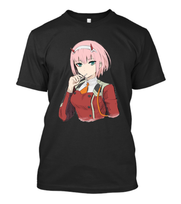 Zero Two Anime Waifu Darling In The Franxx Pink Hair Character T-Shirt