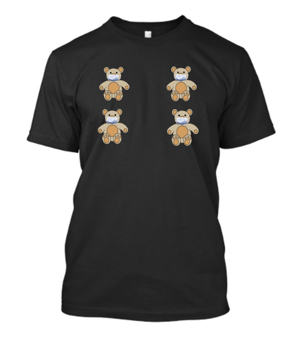 Four Bears In Masks Social Distancing T-Shirt