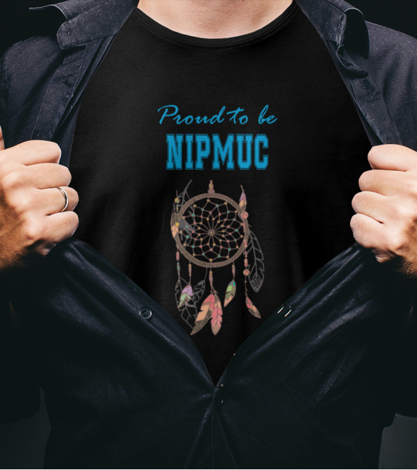 Proud To Be Nipmuc Dreamcatcher Five Feathers T-Shirt
