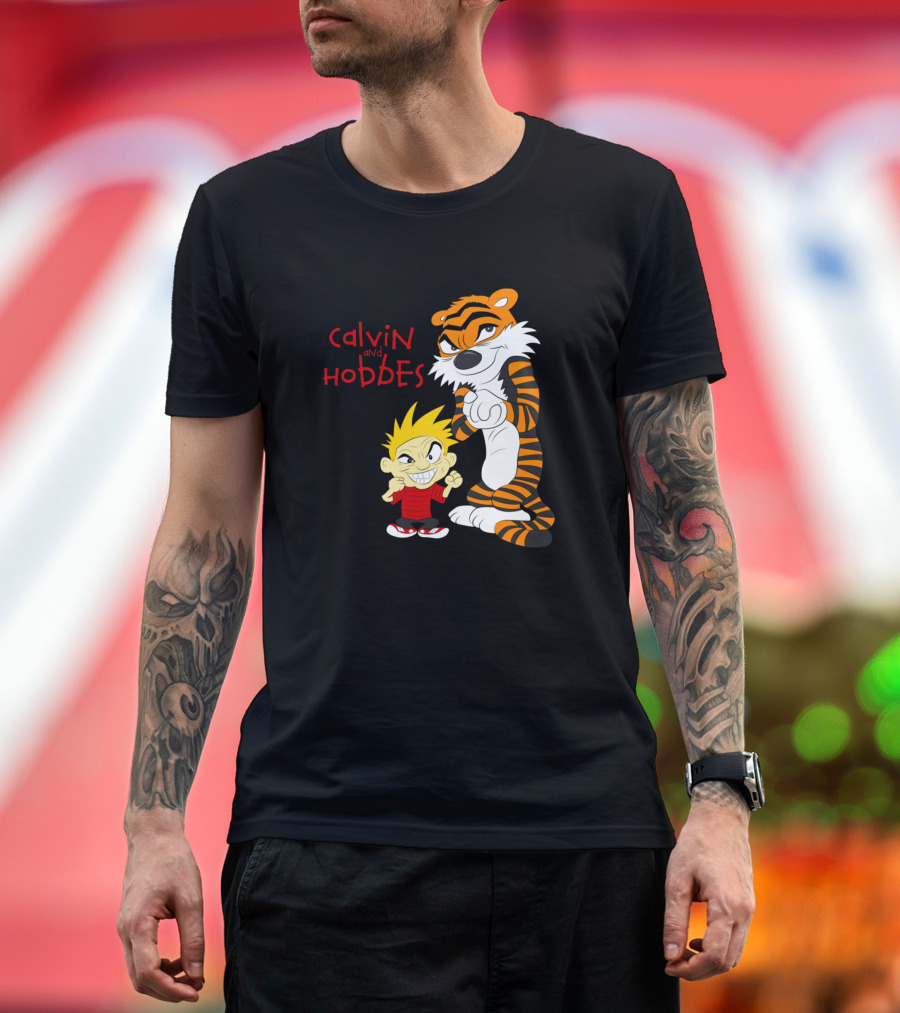 Calvin and Hobbes Mischievous Smirk T-Shirt