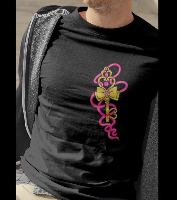 Magical Space Time Key Wand With Pink T-Shirt