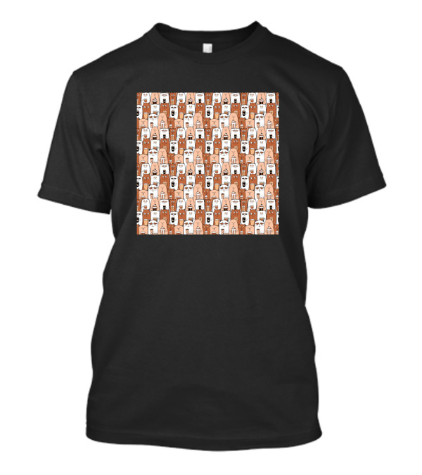Cats Crowd Coffee Cute T-Shirt