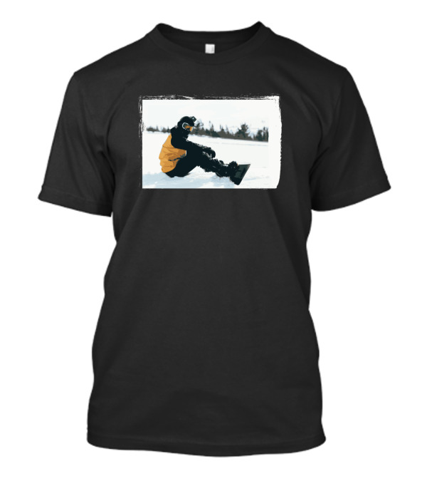 Snowboarder Sitting In Snow After Challenging Track T-Shirt