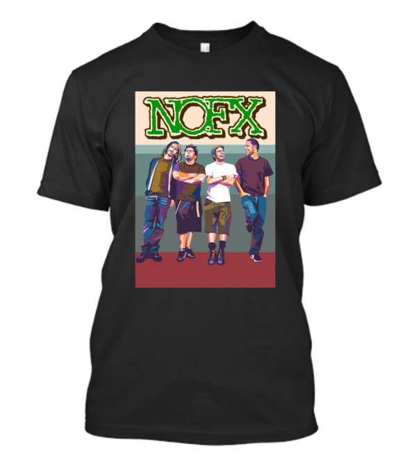 NOFX Band Colorful Pop Art Members Standing T-Shirt