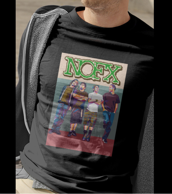 NOFX Band Colorful Pop Art Members Standing T-Shirt