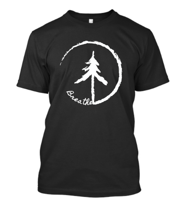 Breathe Zen Enso Circle Simple Tree T-Shirt