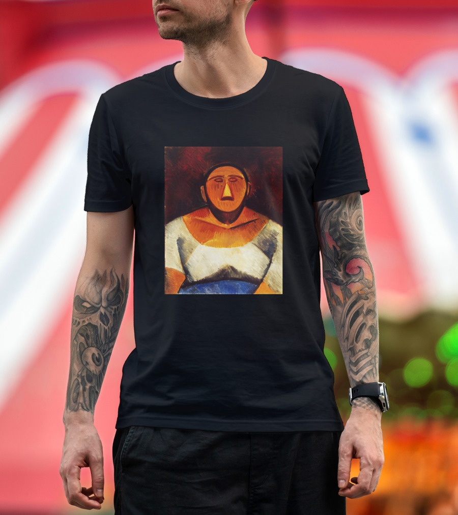 High Resolution Farm Woman Picasso T-Shirt