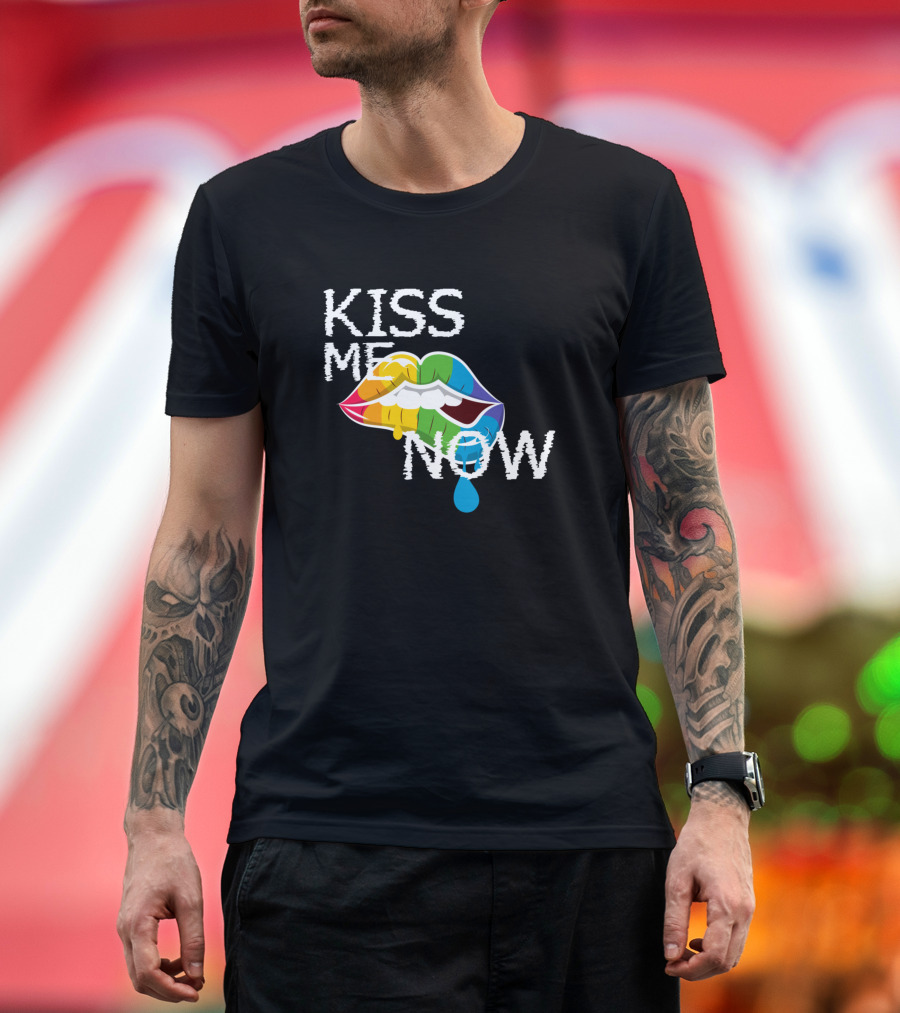 Kiss Me Now Rainbow Botox Glossy Lipgloss Slimy T-Shirt