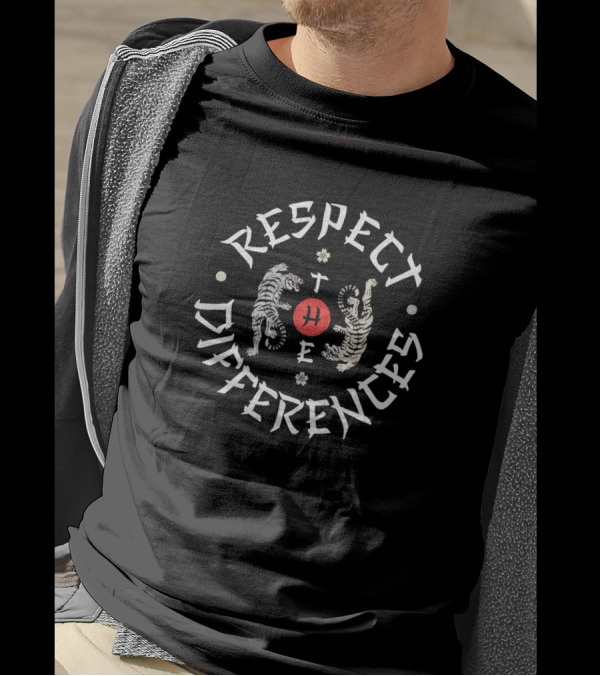 Respect The Differences Tiger Yin Yang T-Shirt