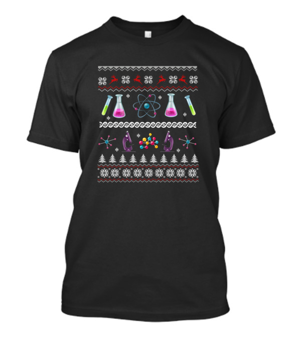 Science Scientist Ugly Christmas Sweater Chemist T-Shirt