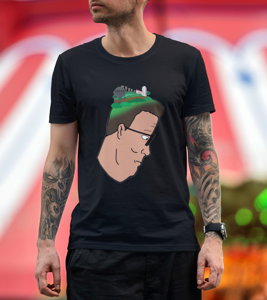 Arlen Water Tower World on Cartoon Character's Head T-Shirt