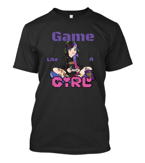 Game Like A Girl Digital Princxss Pokeprincxss T-Shirt