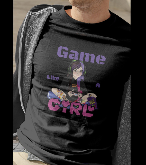 Game Like A Girl Digital Princxss Pokeprincxss T-Shirt