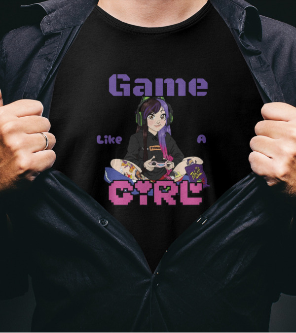 Game Like A Girl Digital Princxss Pokeprincxss T-Shirt