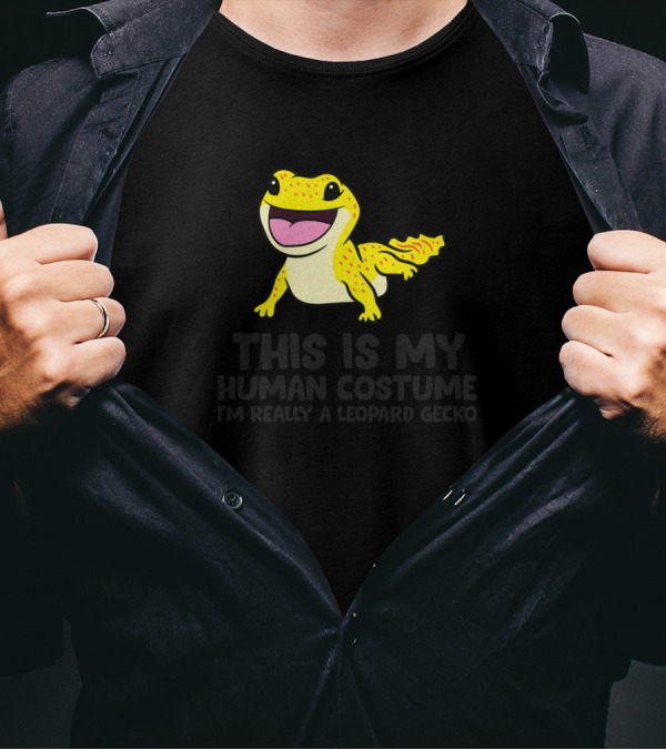 This Is My Human Costume I'm Really A Leopard Gecko T-Shirt