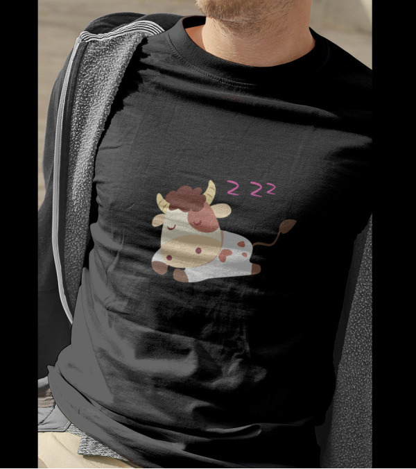The Lazy Cow 228 Cows Farming T-Shirt
