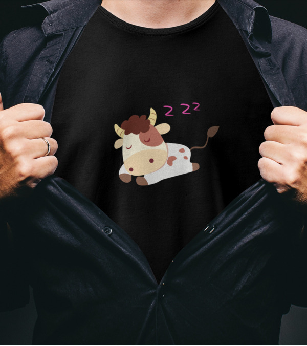 The Lazy Cow 228 Cows Farming T-Shirt