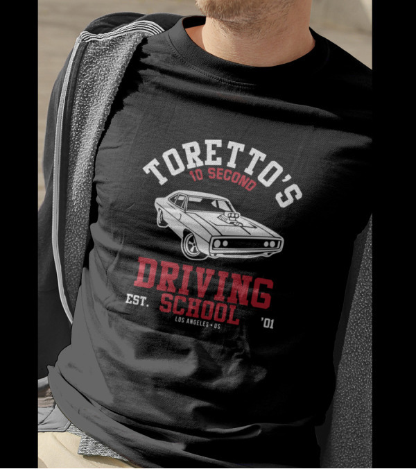 Toretto's 10 Second Driving School Est. 2001 Los Angeles T-Shirt